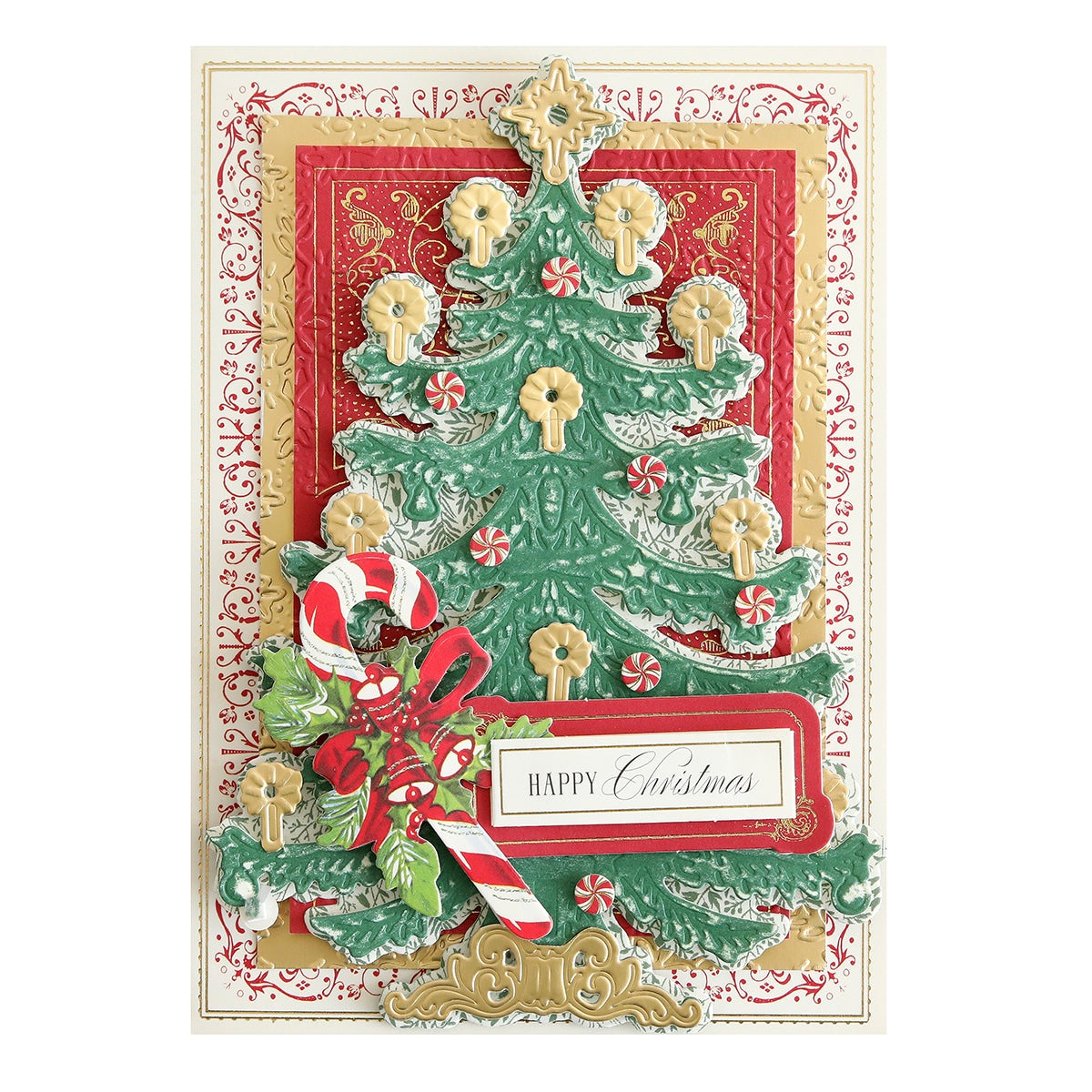 Rose Petal Place Sheet of Vintage Christmas Stickers