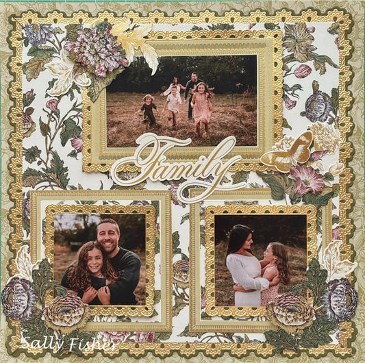 gorgeous scrapbook page made with Simply Wildflower Meadow Scrapbooking Kit