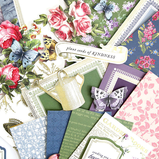 Components of the In the Garden Card Making Kit