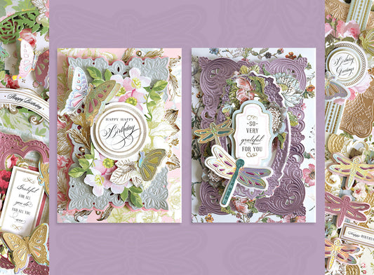 Butterfly and Dragonfly cards