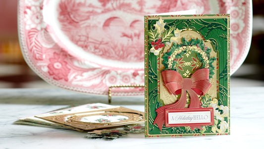 Layered, elaborate holiday card