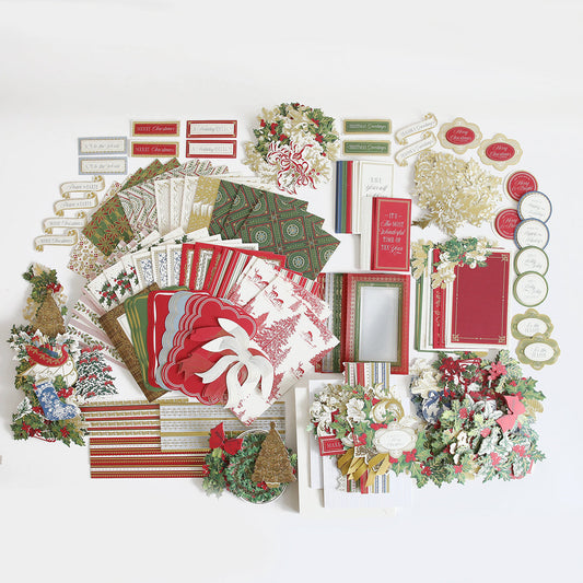Components of the Christmas Present Card Kit