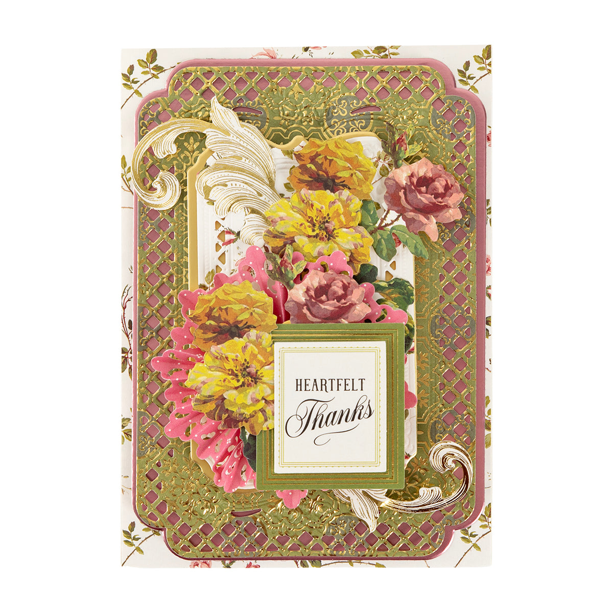 Fall Flower Embellishments feature floral designs and gold accents—perfect for autumn craft projects and heartfelt thank you cards.