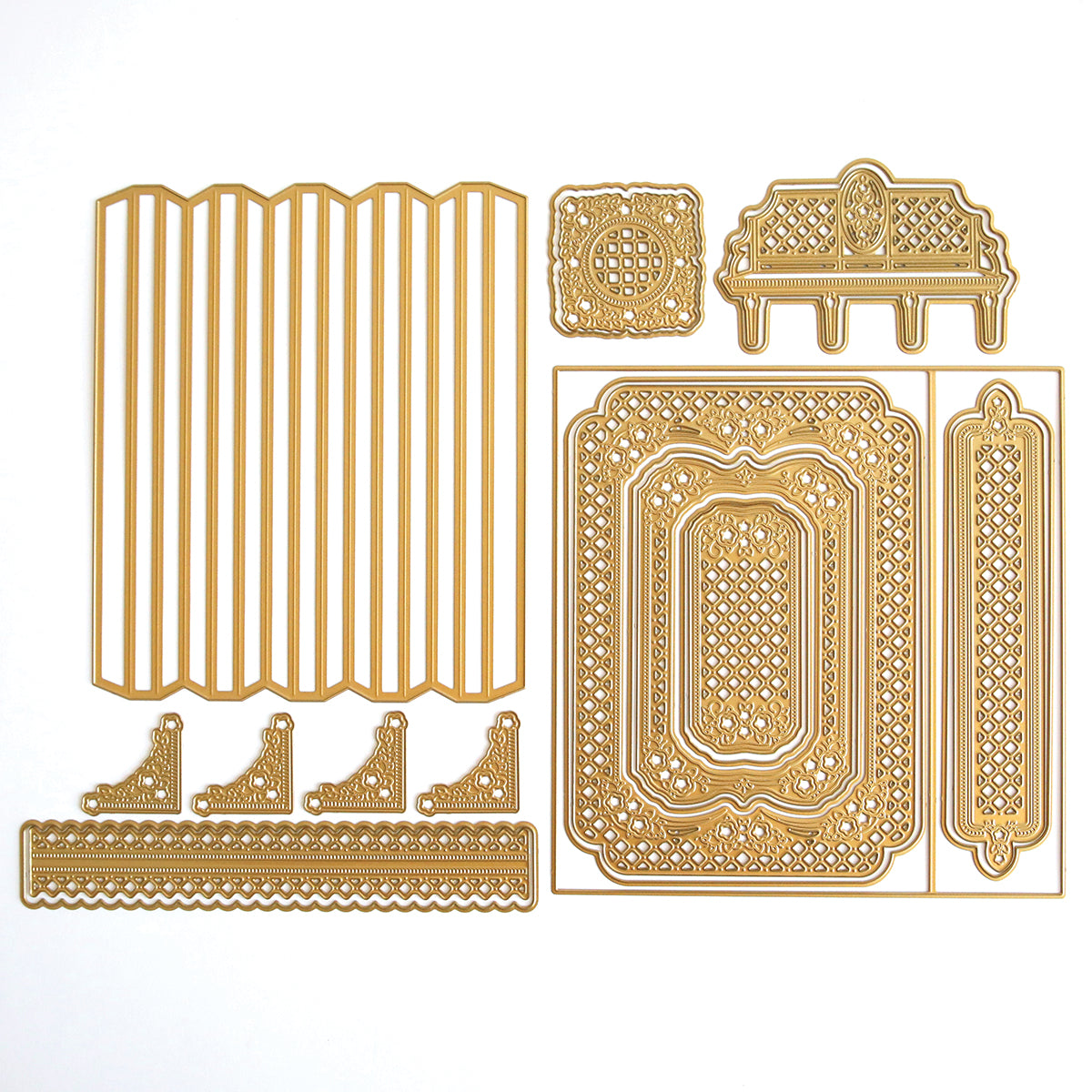A set of Trellis Album Dies, perfect for treasuring special moments and creating lasting memories.