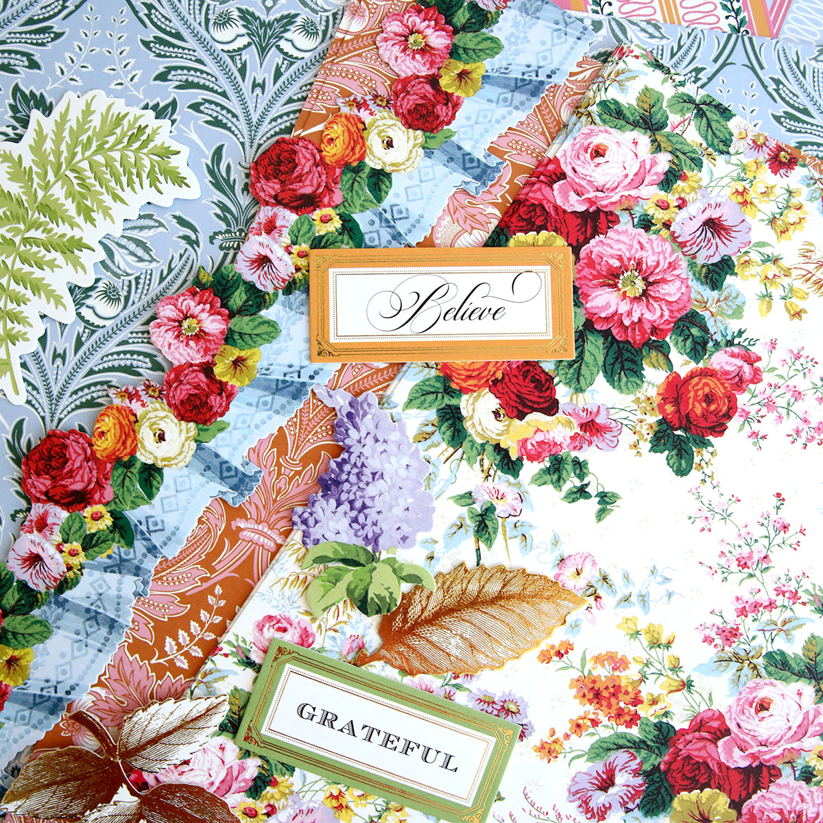 The Annalise 12x12 Cardstock and Embellishments collection features a stunning set of cards adorned with beautiful floral designs. Each card is meticulously crafted and showcases the intricate details of the flowers. These cards can be used as statement.