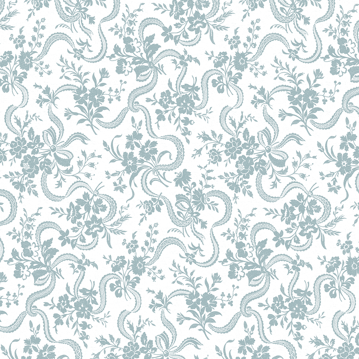 12x12 Phoebe Blue Feathers Cardstock comes in 5 sheets, featuring a seamless pattern of snakes intertwined with flowers and leaves in light blue on white—perfect for double-sided projects and archival use.