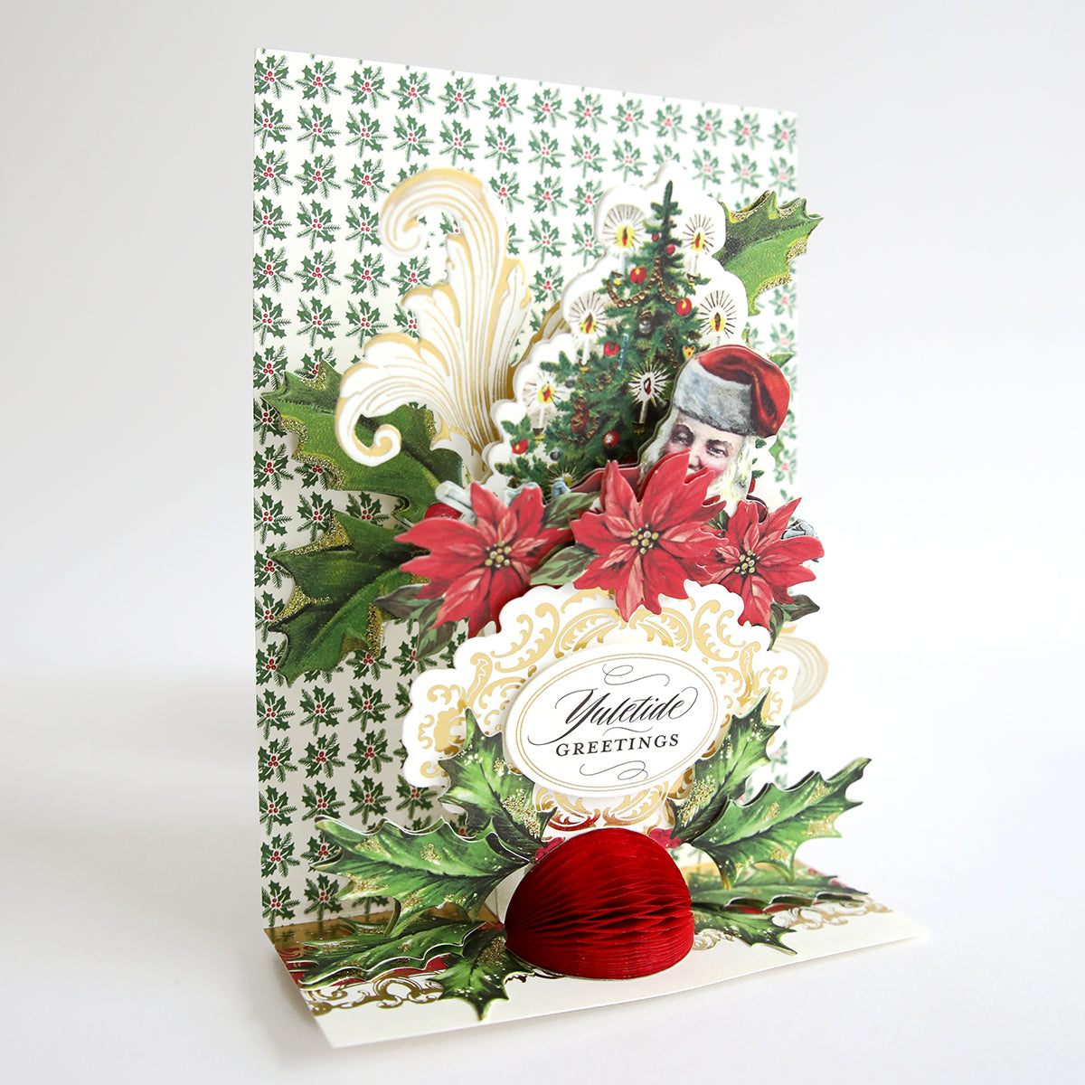 An Anna Griffin vintage-inspired Christmas card featuring a nutcracker.