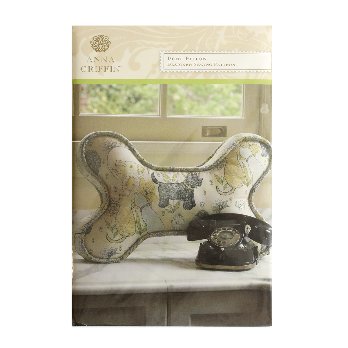 A Bone Pillow Pattern for a pet accessory book cover.