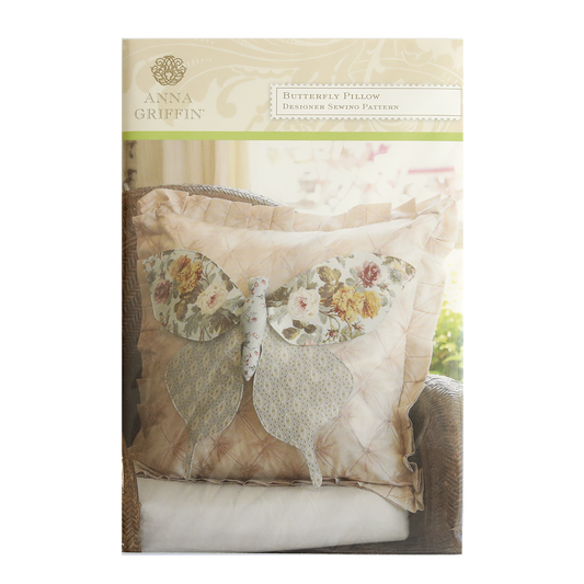 A beautiful Butterfly Pillow Pattern cover with a butterfly on it.