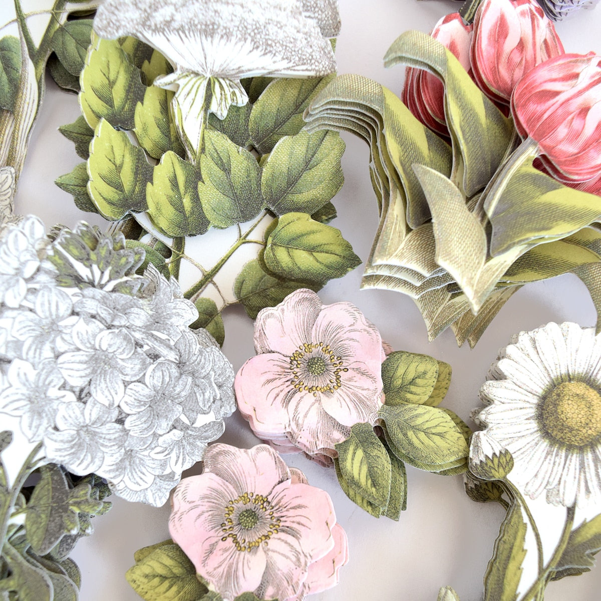 a bunch of flowers that are on a table.