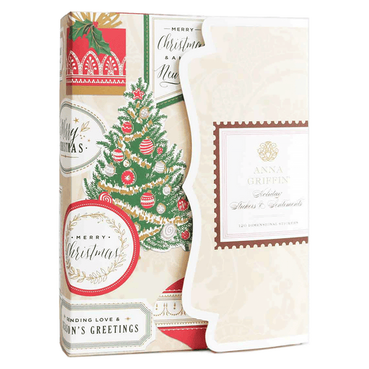 a christmas card with a christmas tree on it.
