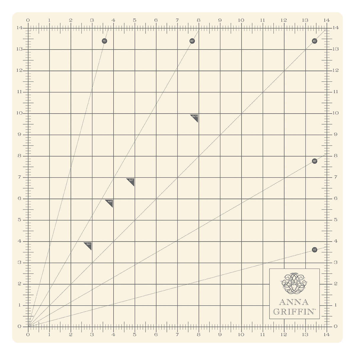a large white cutting board with a line drawn on it.