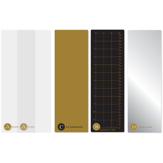 a set of three different types of paper.