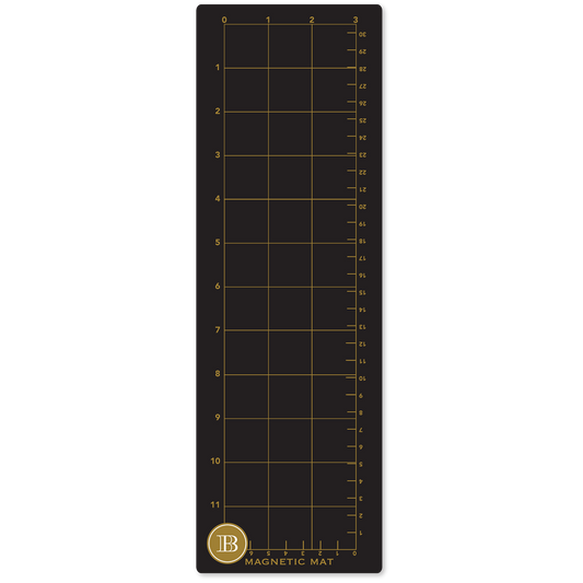 a ruler with a golden circle on it.