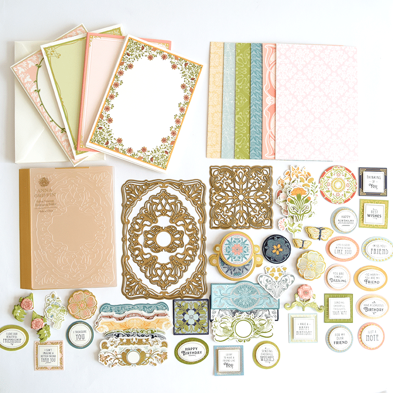 a bunch of cards and papers on a table.