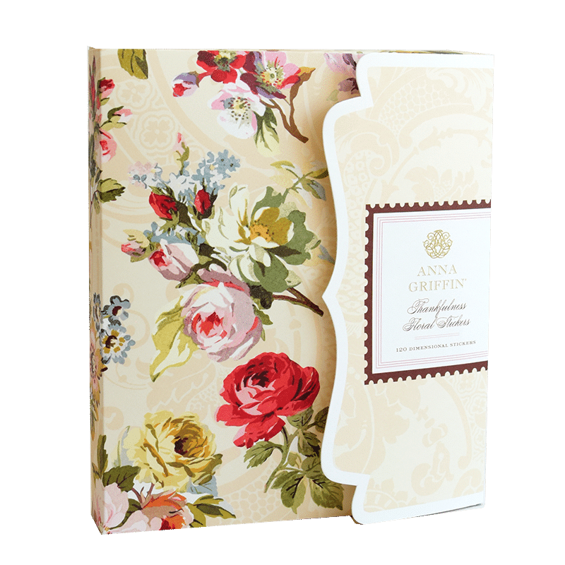 a book with a floral design on it.