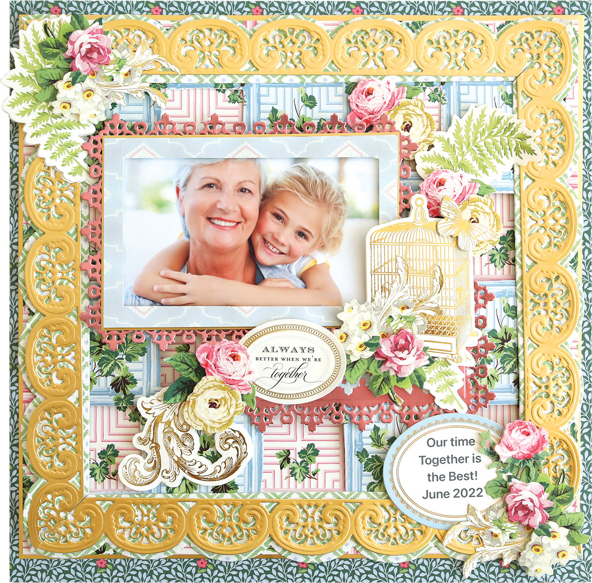 a picture frame with a picture of a woman and a child.