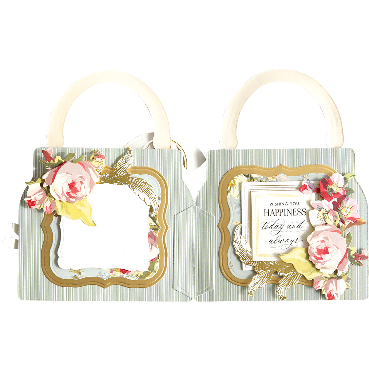 a couple of bags with flowers on them.