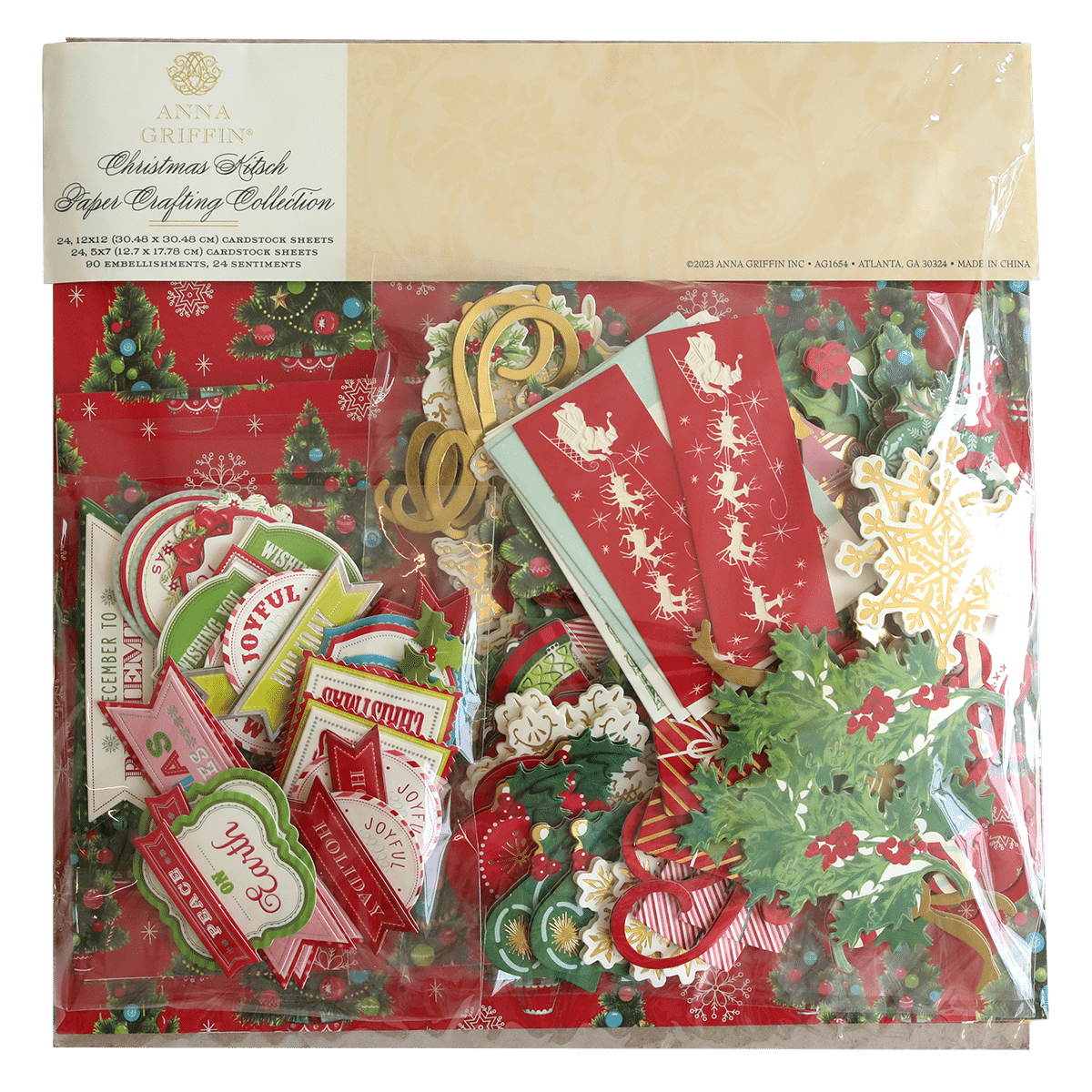 Anna Griffin® Christmas Kitsch Paper Crafting Collection