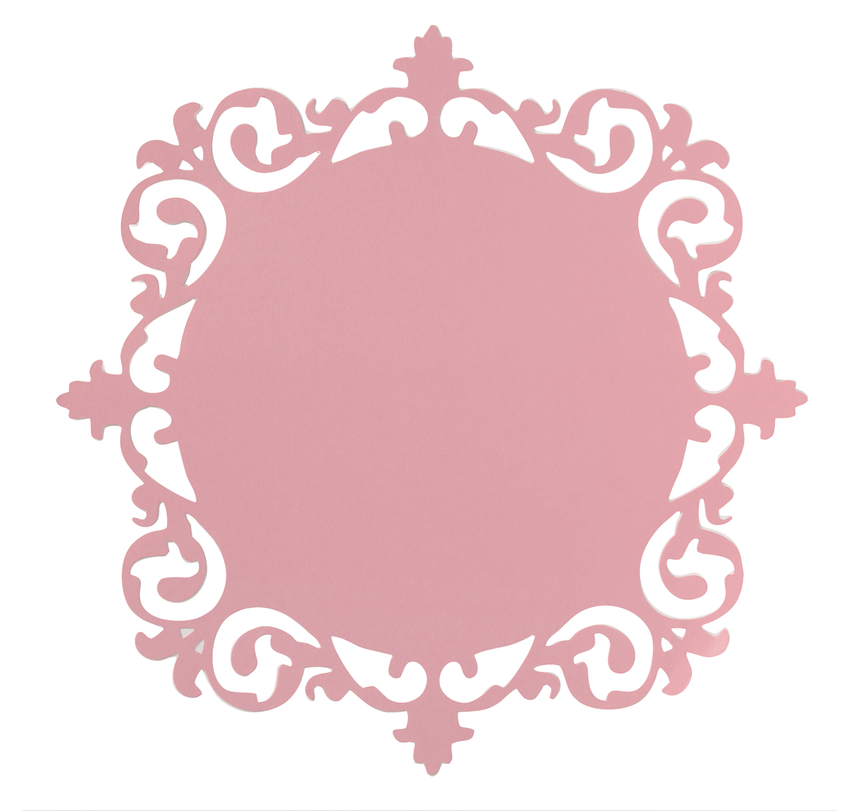 Pink Ornate Frame Die-Cut Paper - Juliet - Anna Griffin