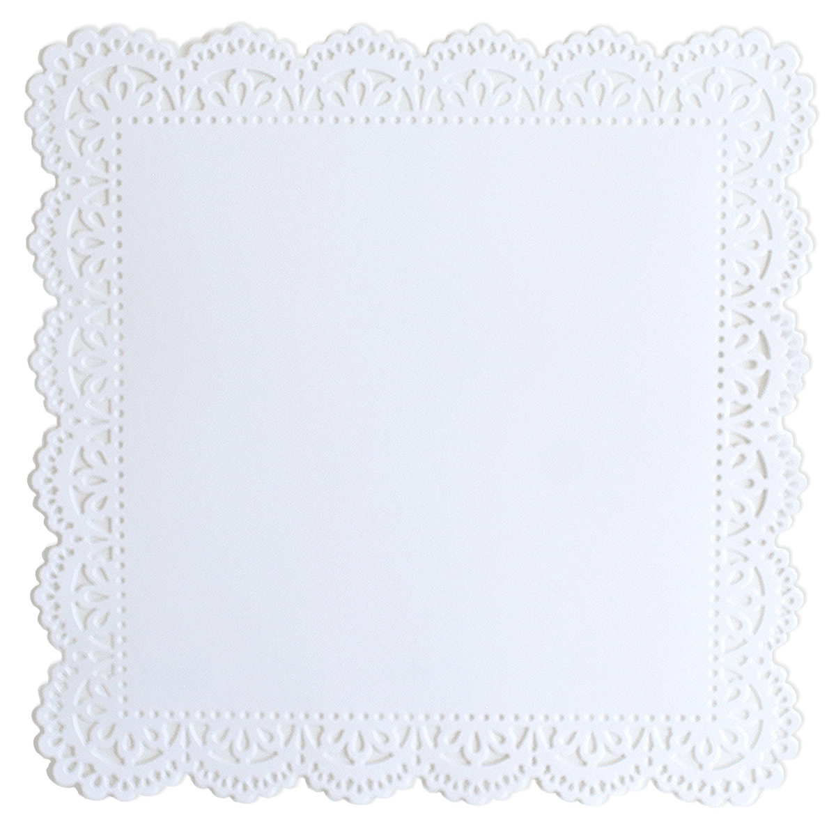 Diecut White Lace Cardstock