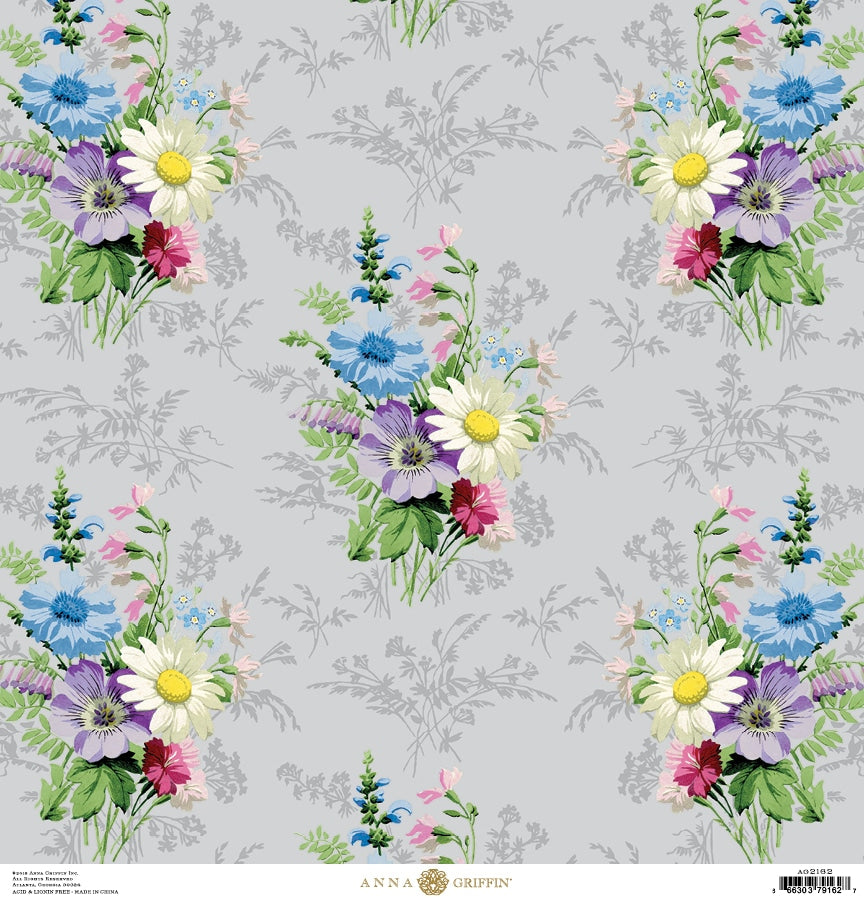 Juliet Wildflower Floral Cardstock 12x12 – Anna Griffin Inc.