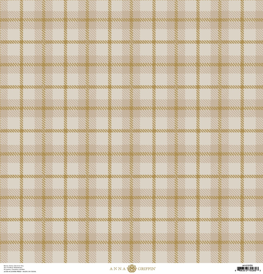 a beige and white checkered pattern with a gold border.