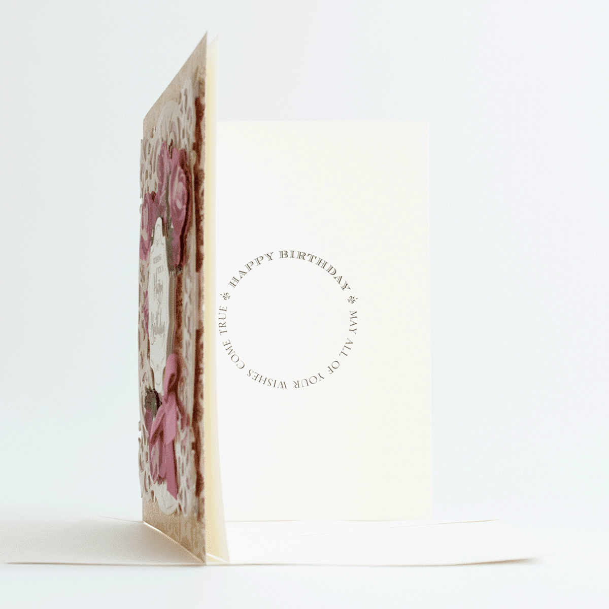 a greeting card with a picture of a couple.