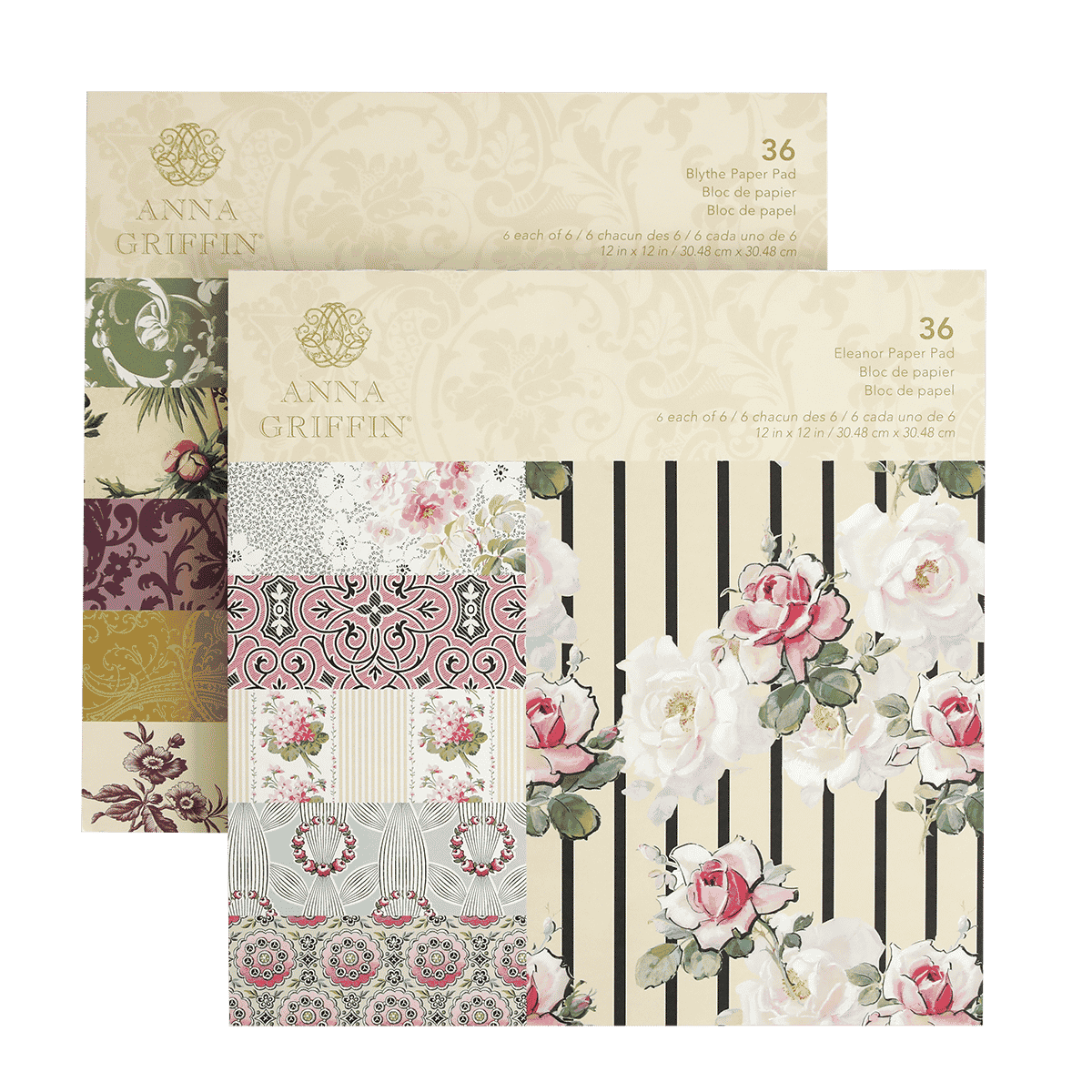 Juliet Printed Border Red Cardstock 12x12 – Anna Griffin Inc.