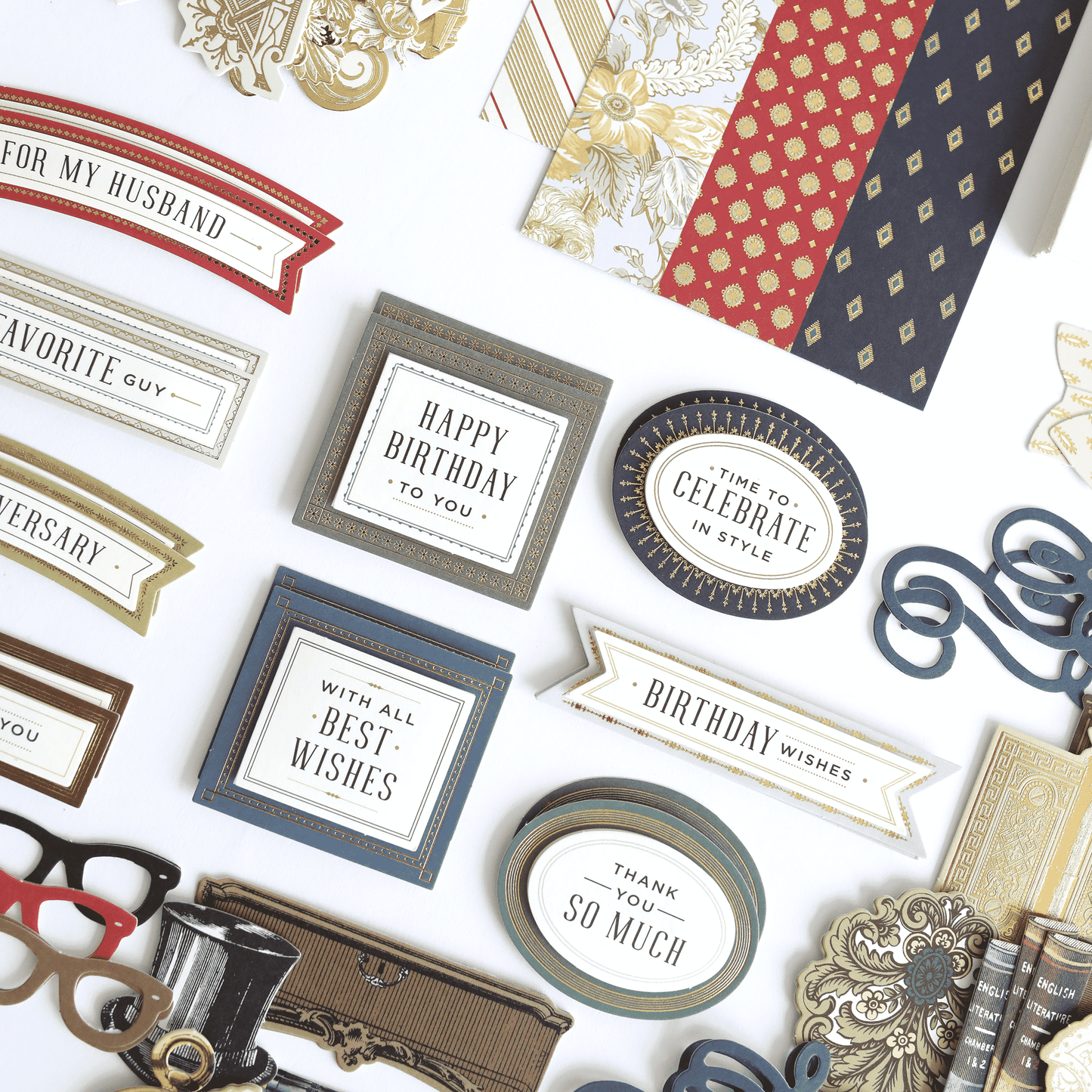 a table topped with lots of different types of business cards.