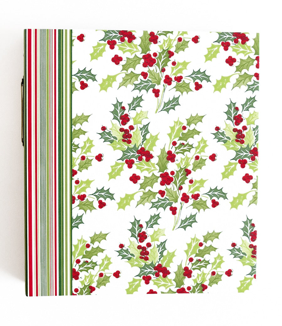 Anna Griffin 5-page Magnetic Die Storage Binder - Christmas Holly Anna Griffin 5-page Magnetic Die Storage Binder - Christmas Holly