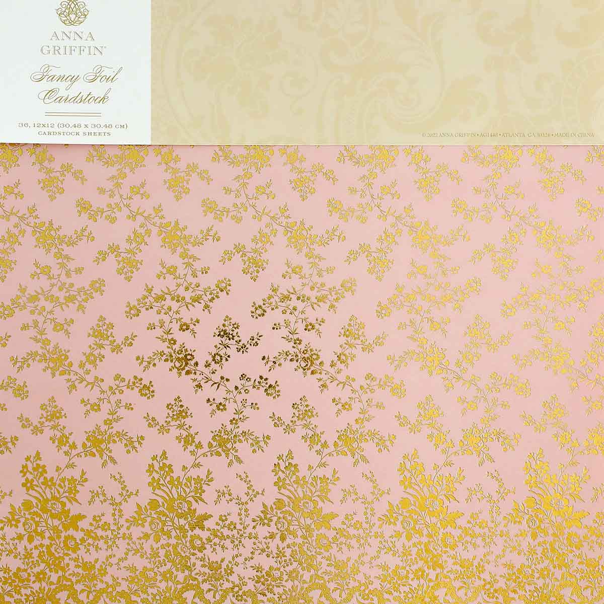 Gold Adore Swirl Cardstock Paper 12x12 Scrapbook Paper Valentines Night by  Remin