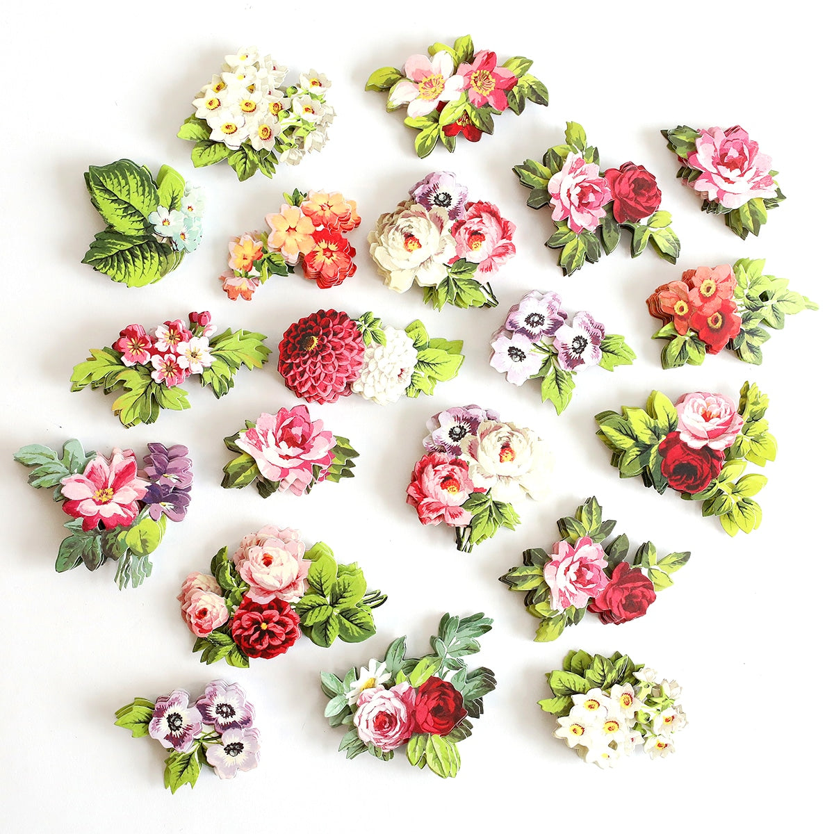 a bunch of flowers that are on a table.