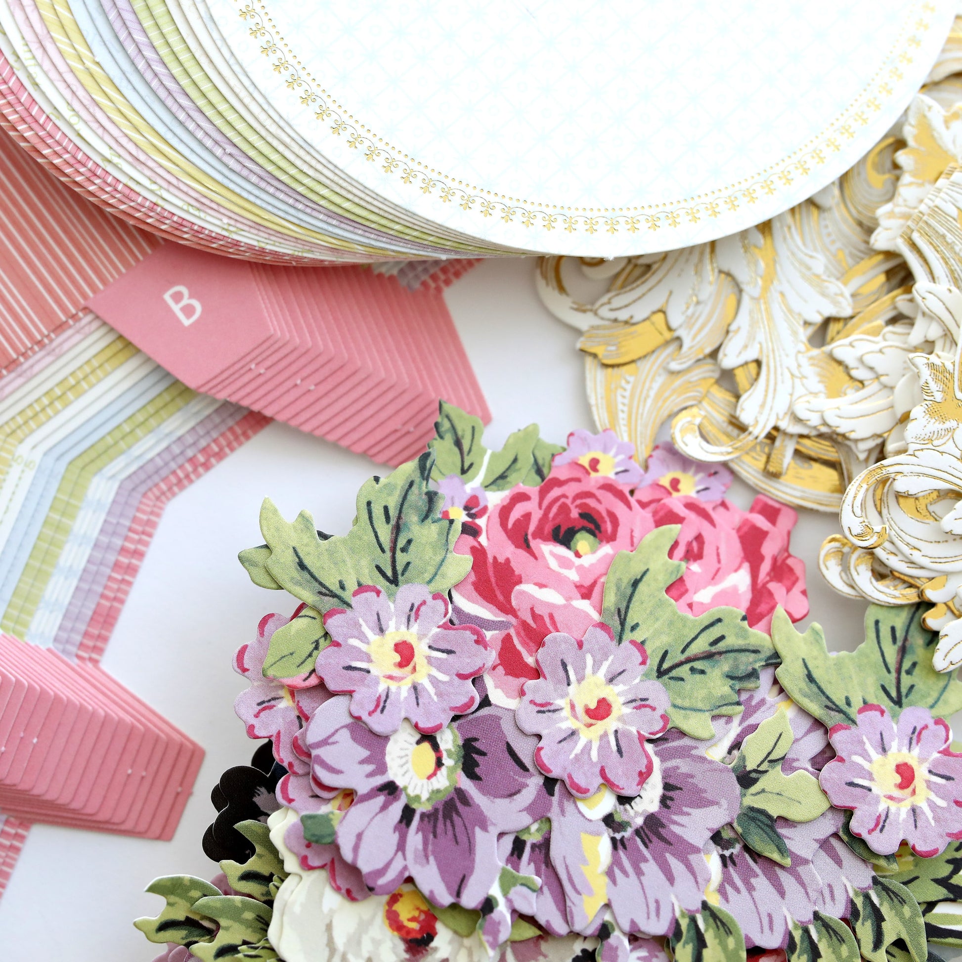 a close up of a bunch of flowers on a table.