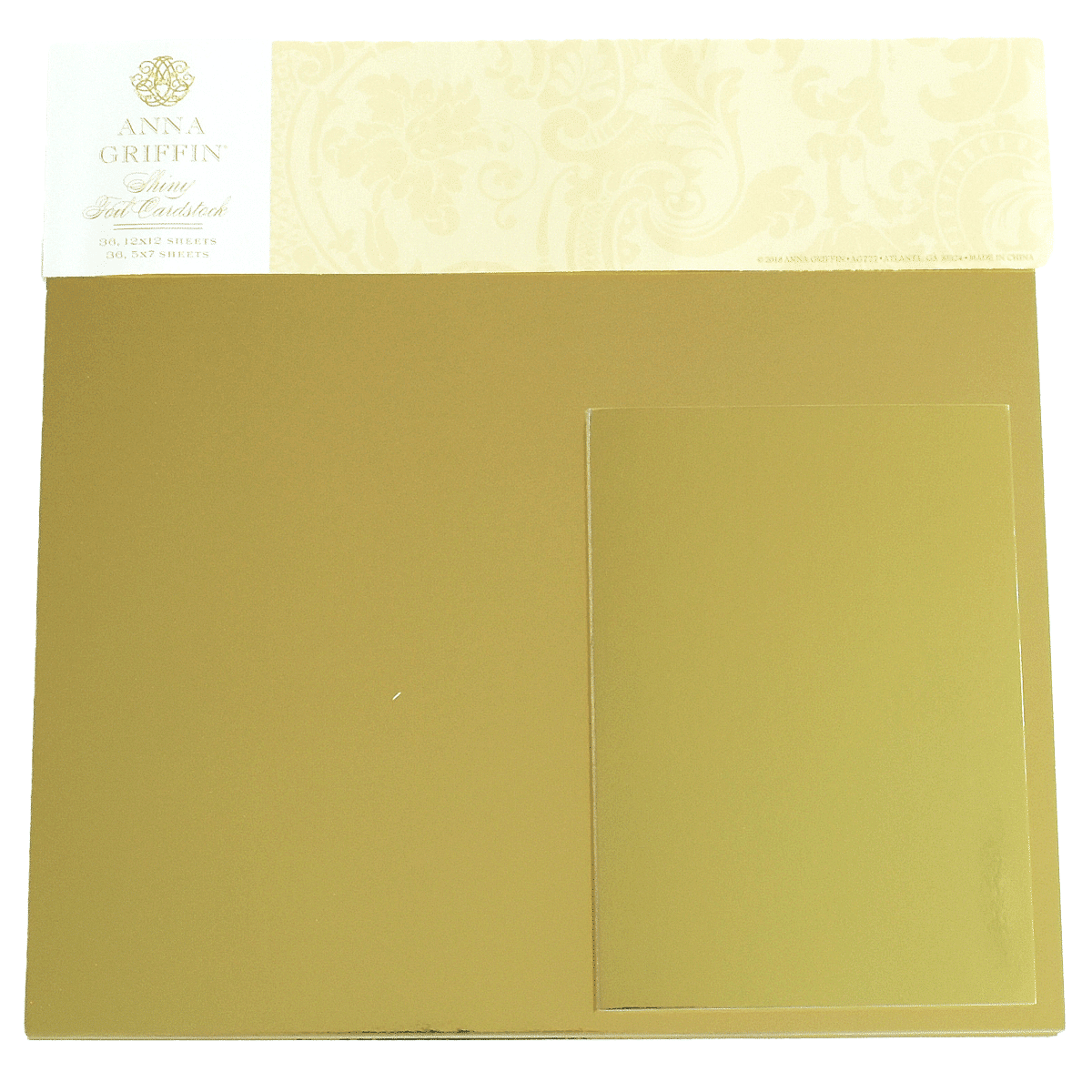 Foil Cardstock Matte Gold 12 x 12 Sheets Bulk Pack of 25
