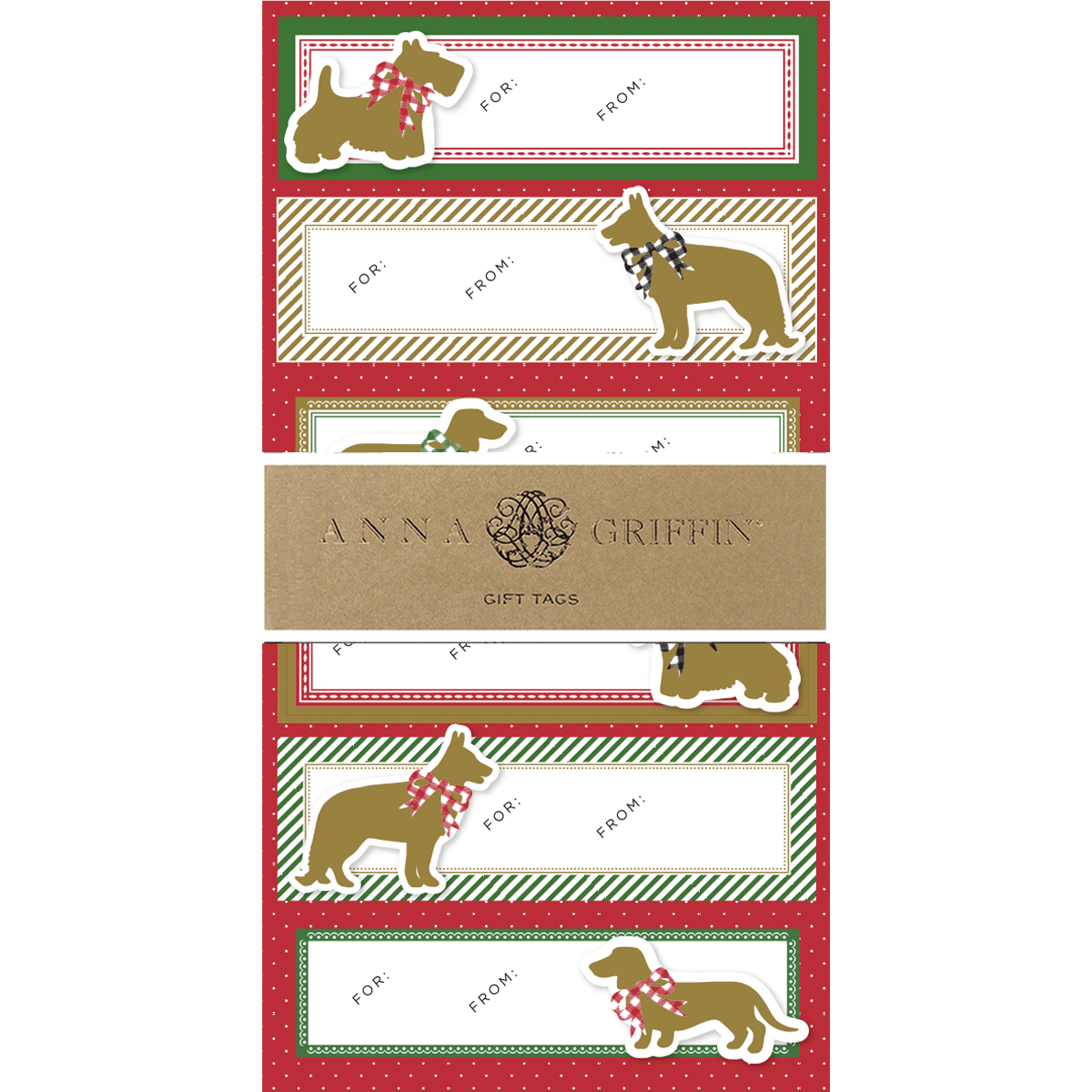 Christmas Dogs 3D Gift Labels – Anna Griffin Inc. christmas-dogs-3d-gift-labels-anna-griffin-inc