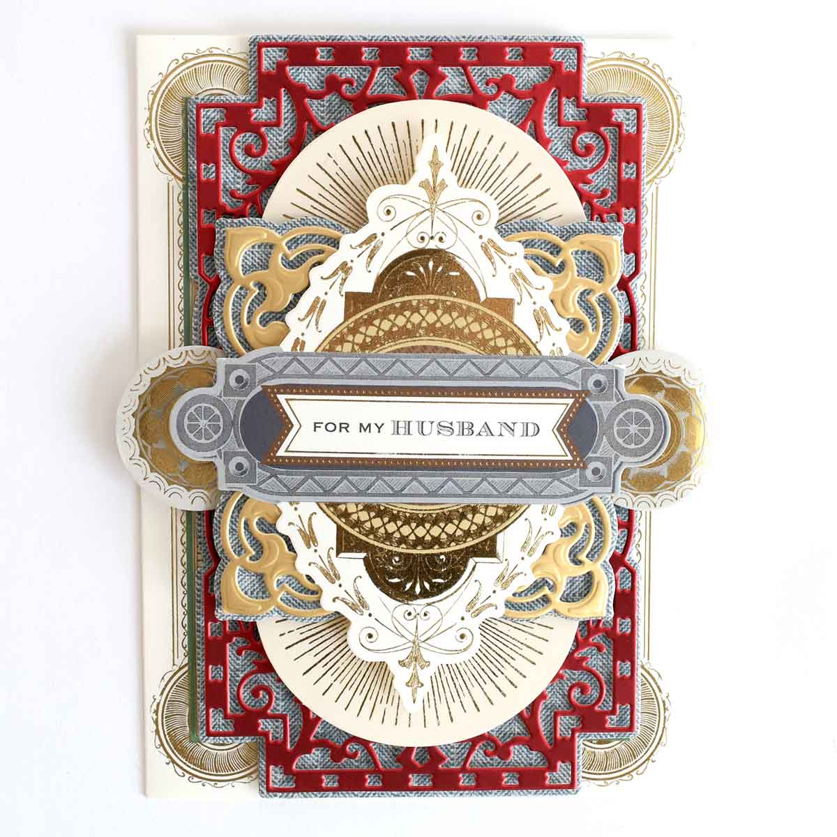 a close up of a card with a design on it.