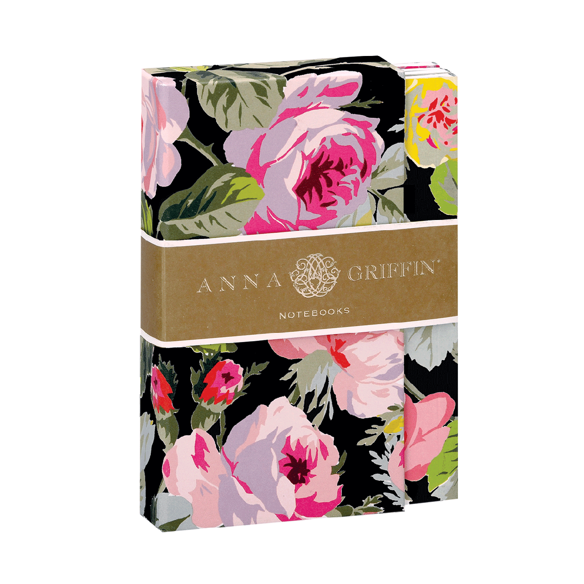 a notebook with a floral pattern on it.