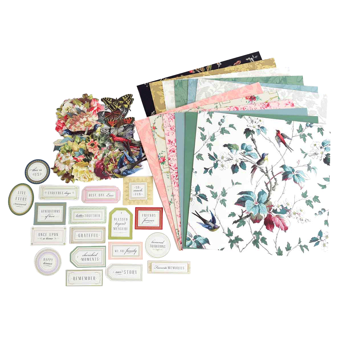 a bunch of papers that are on a table.