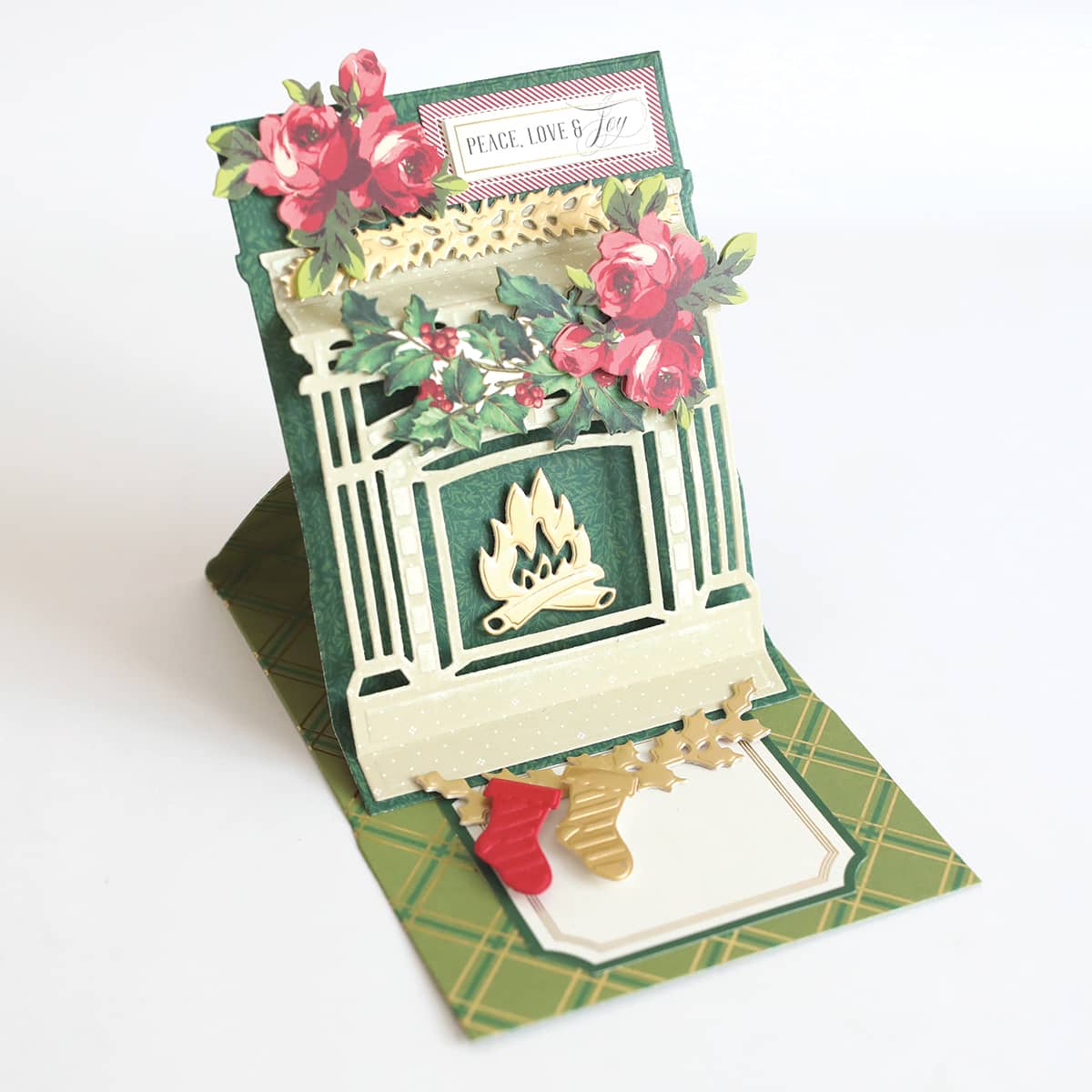 a close up of a card on a table.