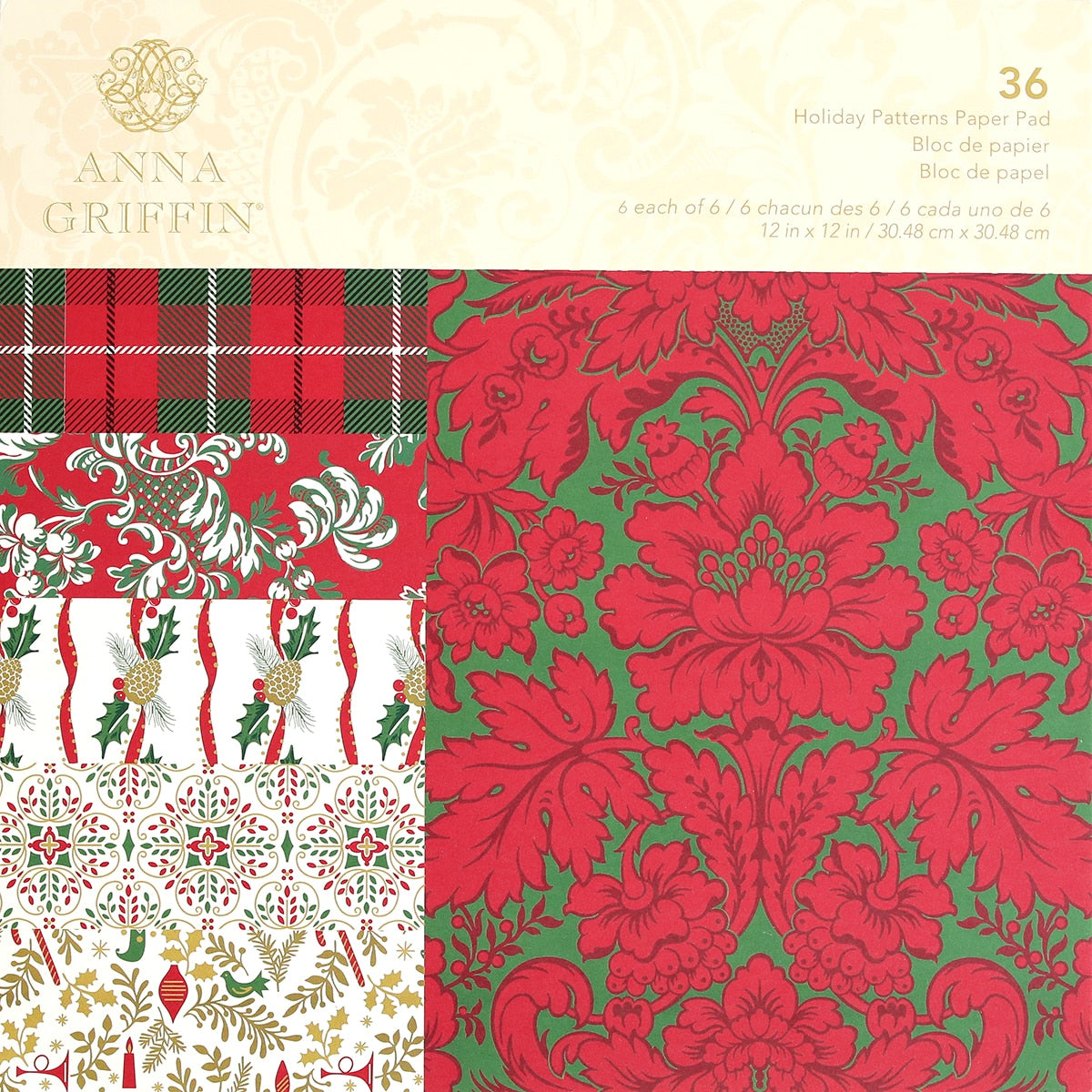 a set of four christmas paper designs.