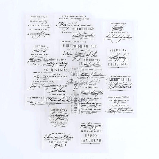 a bunch of different types of paper on a table.