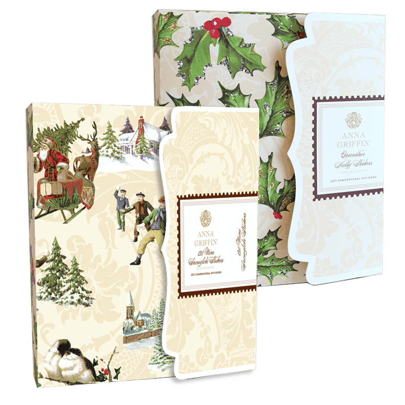 Anna Griffin 120 Christmas Mini Stickers and Sentiments