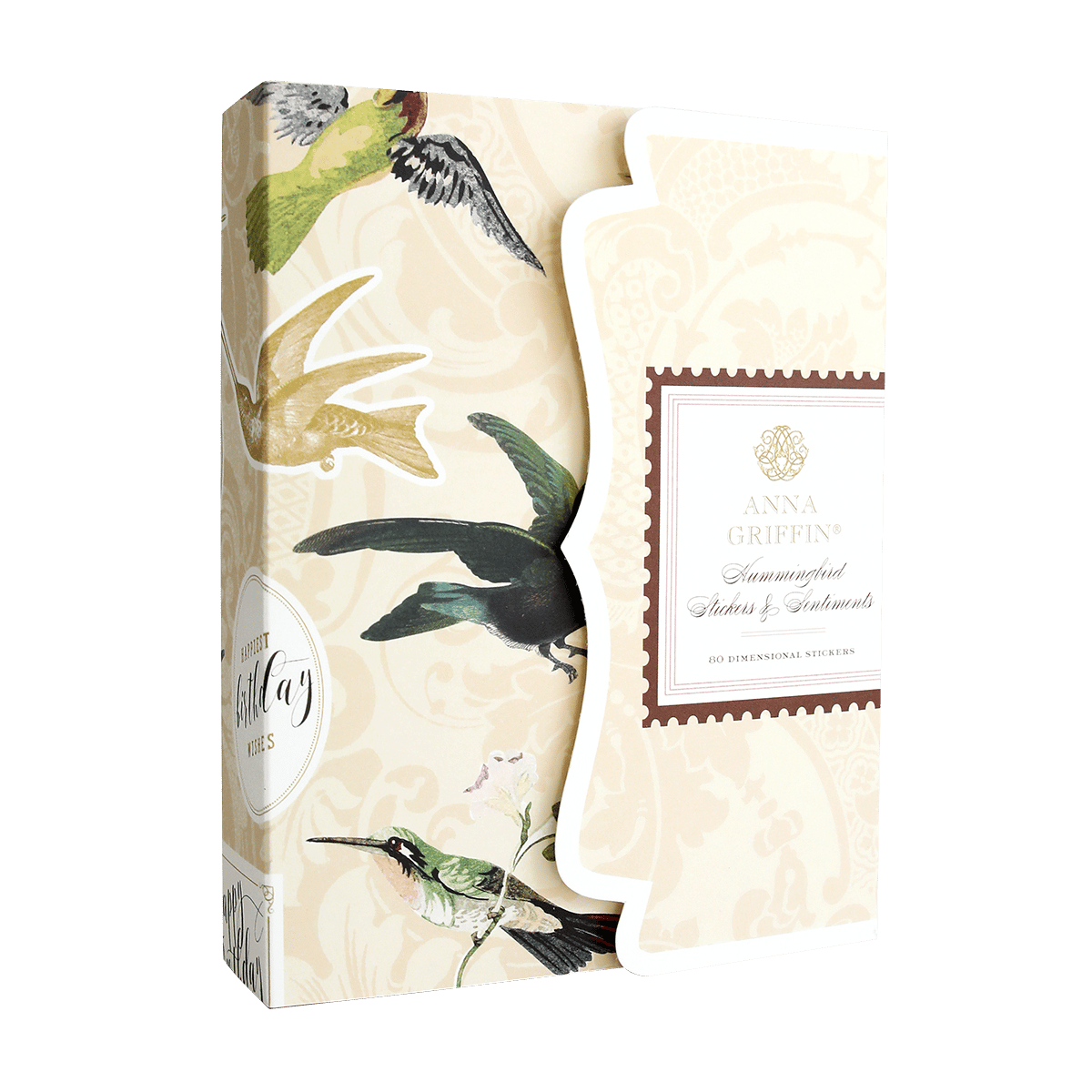 a book with a picture of birds on it.