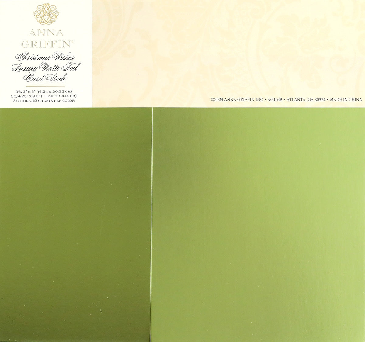 A Christmas Wishes Luxury Matte Foil card with a white background.