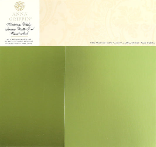 A Christmas Wishes Luxury Matte Foil card with a white background.