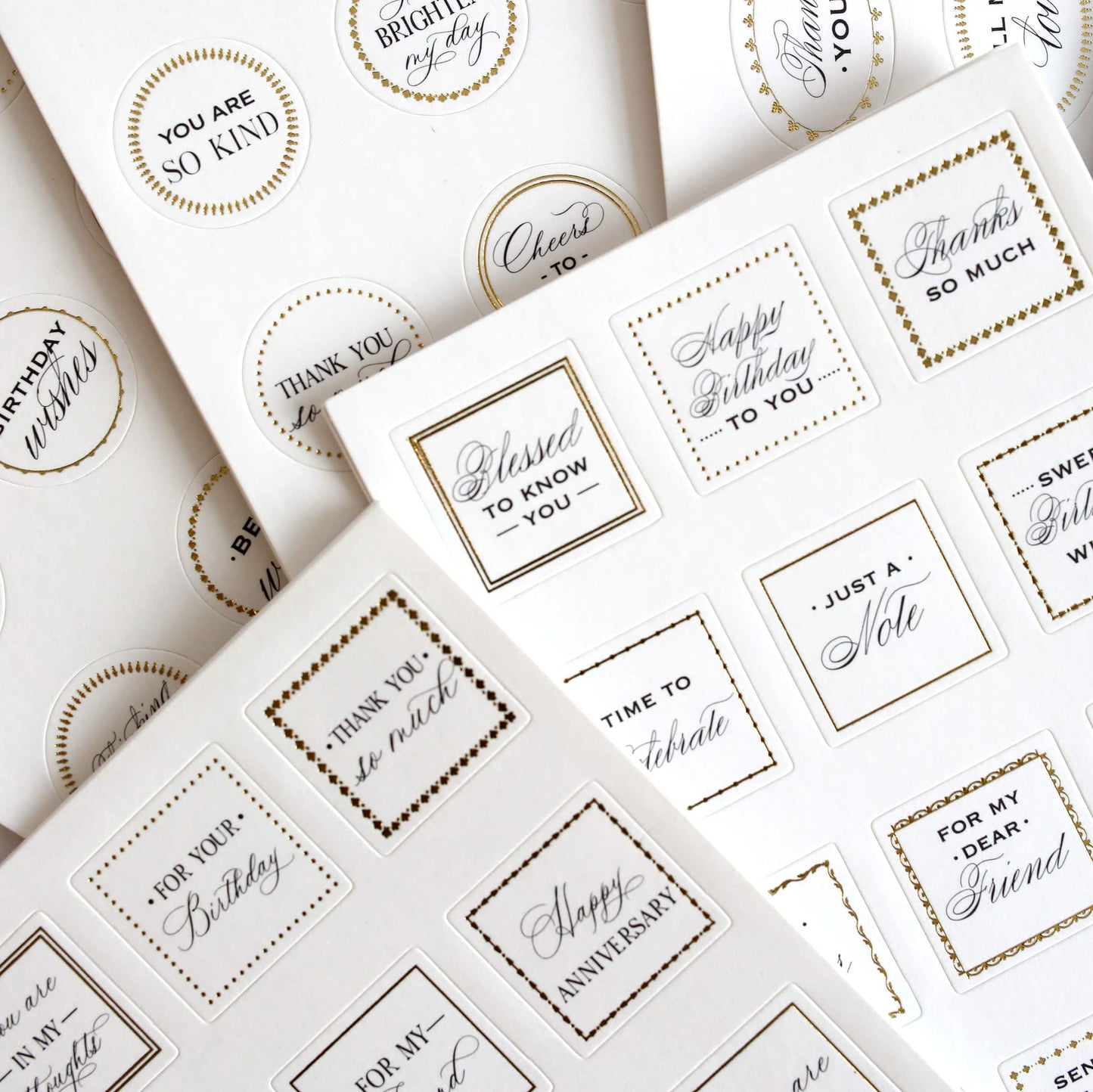 a table topped with lots of white envelopes.