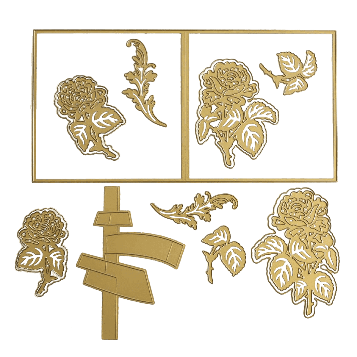 a picture of a bunch of flowers cut out of paper.