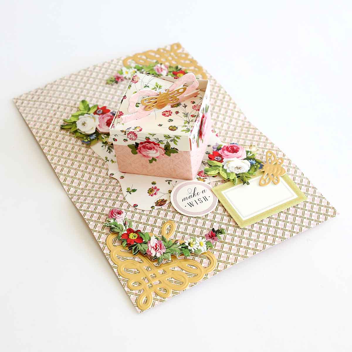a close up of a small box on a table.
