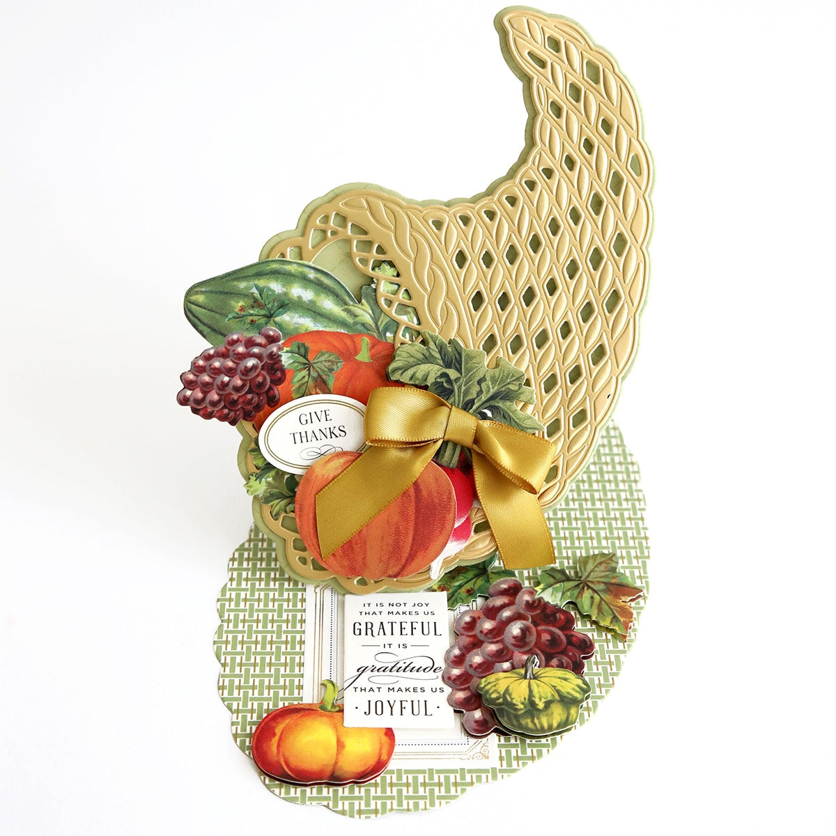 A card with Retro Thanksgiving Stickers.